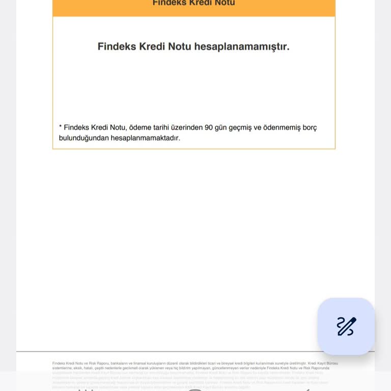 Findeks Puanım Neden Hesaplanamıyor