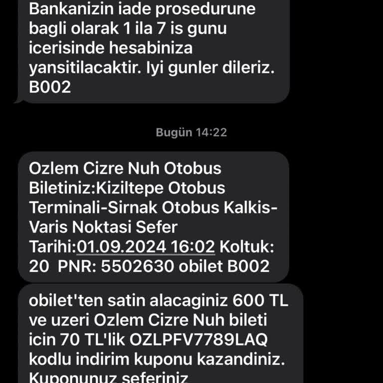Obilet İade Ve İptal