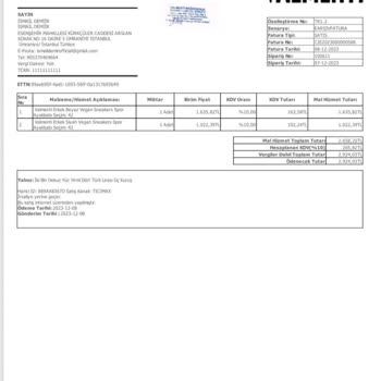 Valmenti Ayakkabı Kalitesi Düşük Üretim Hatası
