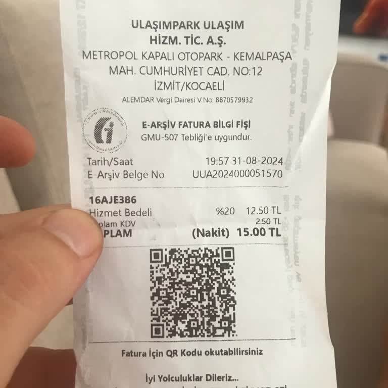 UlaşımPark İzmit Metropol Otopark Bedavadan Para Aldı.