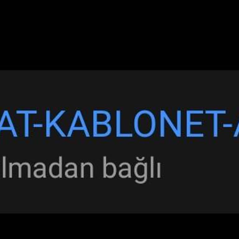 Kablo Net İnternet Olmadan Bağlı Sorunu