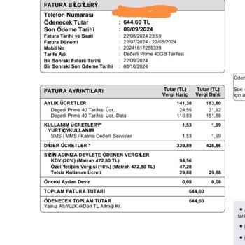 Türk Telekom Yüksek Fatura Ve Cayma Bedeli Sorunu