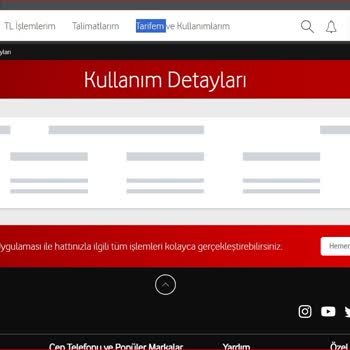 Vodafone Net Arama Detayımı Göremiyorum