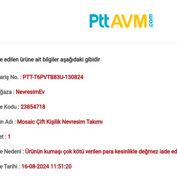 Epttavm Ürün İadesi