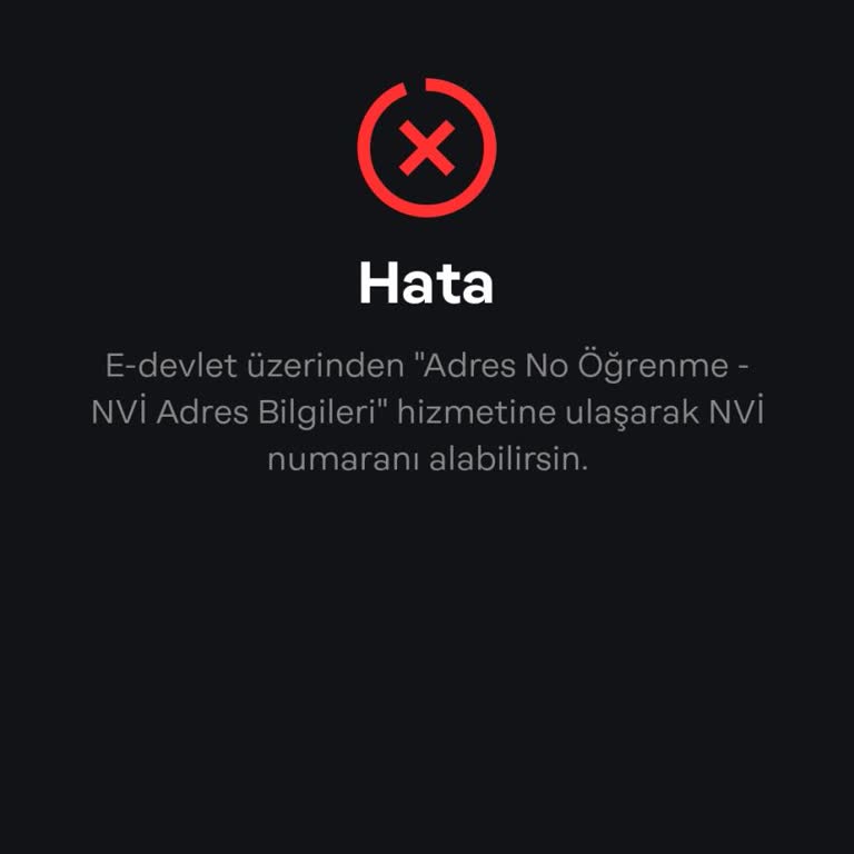 Papara Card Nvı Adres No Hatası