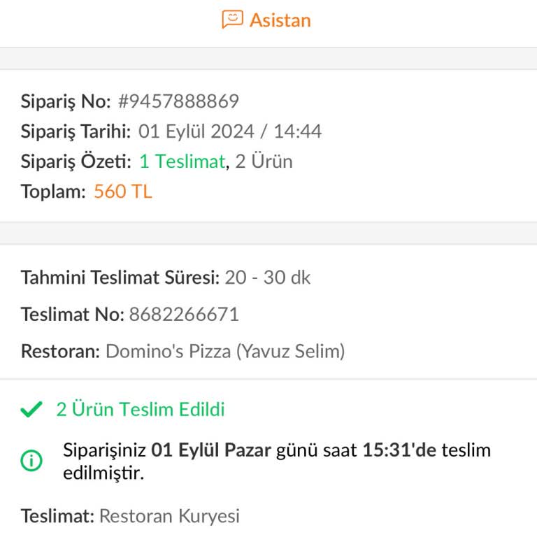 Domino's Pizza Soğuk Ve Pişmemiş Pizza Deneyimi
