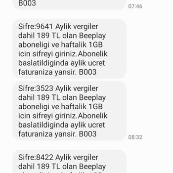 Vodafone ve Beeplay Abonelikleri ile Haksız Faturalandırma