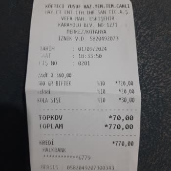 Köfteci Yusuf'un Dikkatsiz Çalışması