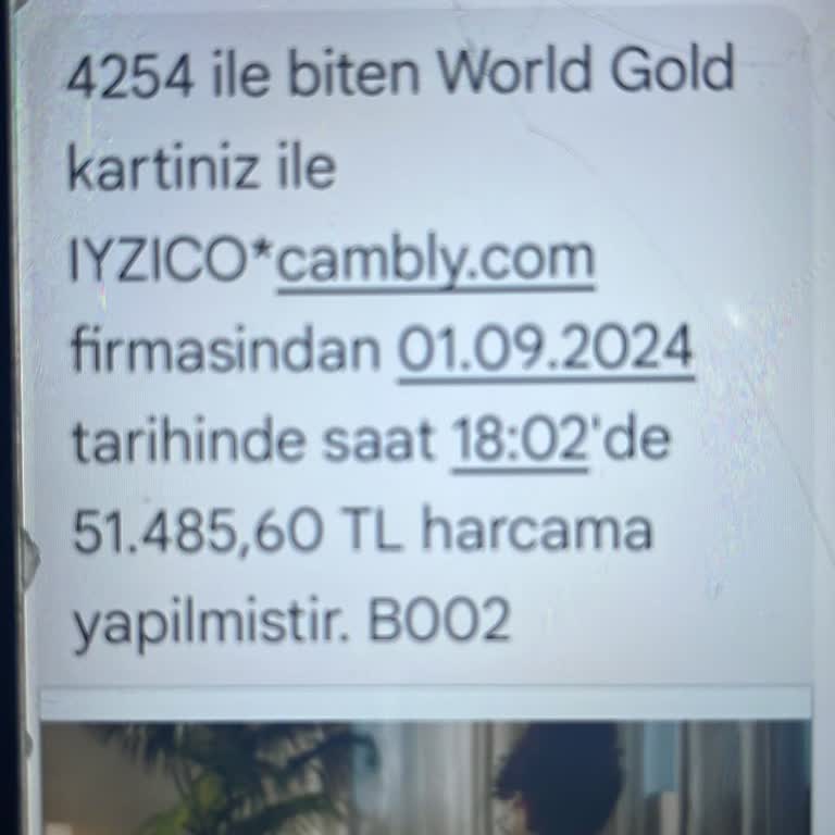 İyzico. Cambly Kredi Kartından Para Çekilmesi