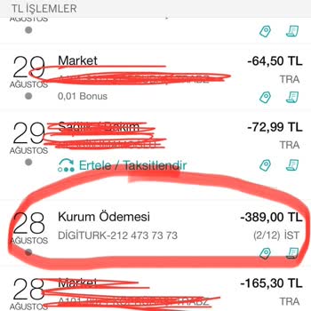Digiturk Para İadesini Yapmıyor