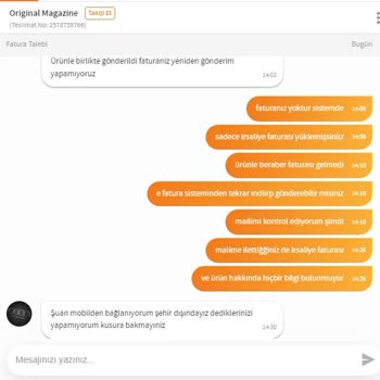 Trendyol Faturasız Ürün Satmış Ve Arızalı Ürünün Faturası Yok.