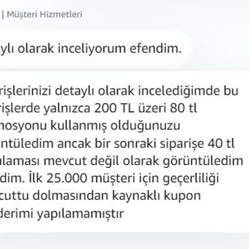 Amazon Promosyon Kuponu Sorunu Ve Müşteri Hizmetleri Deneyimi