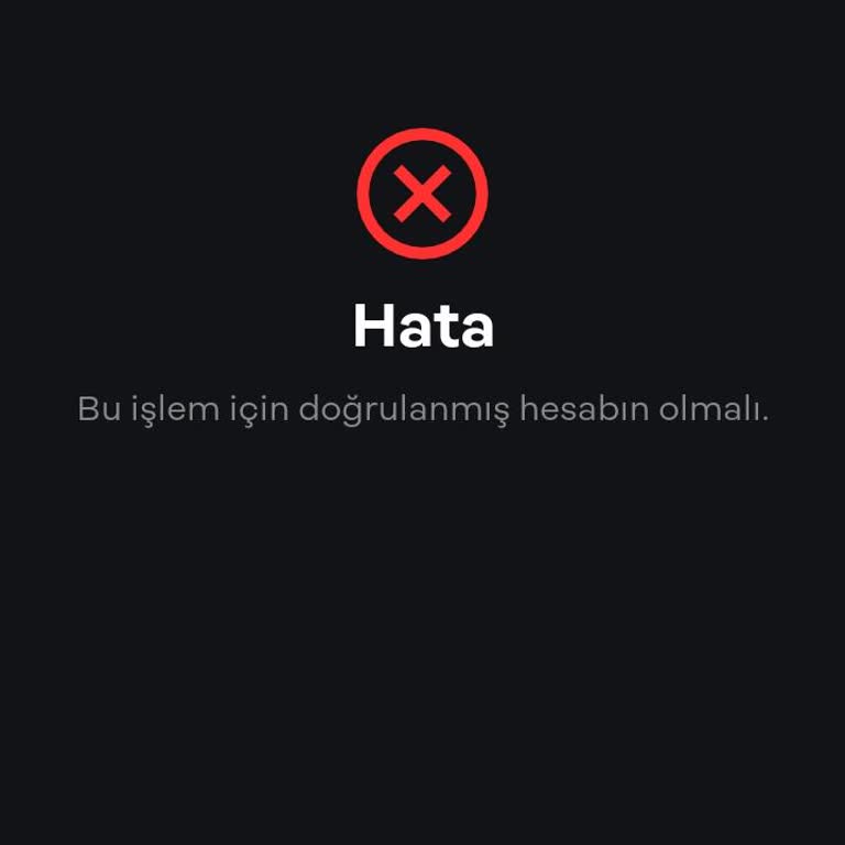 Papara Bu İşlem İçin Doğrulanmış Hesabın Olmalı Diyor