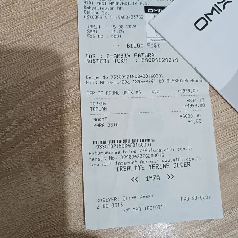 Omix X5 4GB/128 Marka Yeni Alınmış Telefonda Ses Gitmeme Problemi.