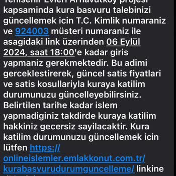 Emlak Konut GYO İlgili Mesaj İçin Herhangi Bir Sorumluluğu Kabul Etmiyorum
