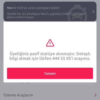 Tiktak Kiralama Sorunu: Pasif Statüsüne Alındım