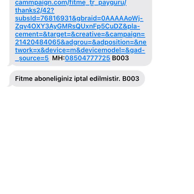 FitMe Yanlışlıkla Abone Oldum Ve Ücret Kesildi