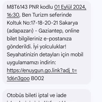 Enuygun.com Biletler İptal Edildi Ve Bilgilendirme Olmadı
