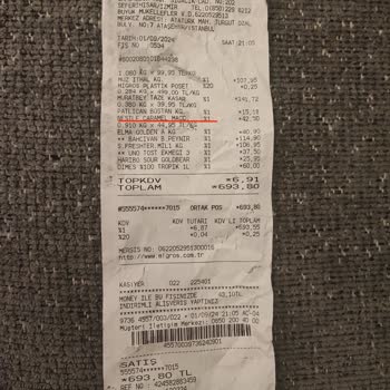 Migros'ta S. T. T Dolmuş Ürün...