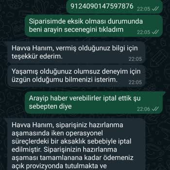 A101 Sipariş İptalleri Ve Müşteri Hizmetleri Sorunları