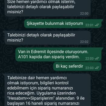 A101 Sipariş İptalleri Ve Müşteri Hizmetleri Sorunları