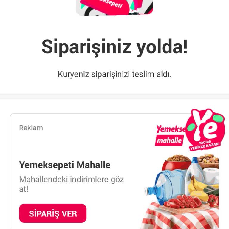Yemek Sepeti Siparişi Yanlış Adrese Teslim Etti
