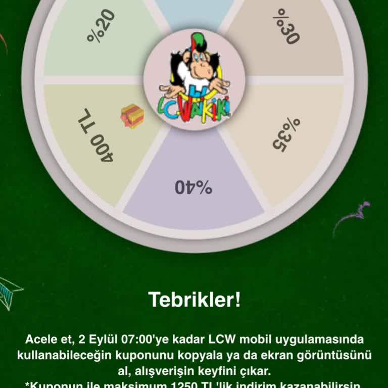 LCW Kuponu Kullandırmıyor Yazık