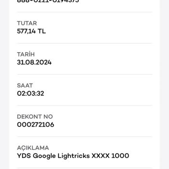 Google Lightricks Tarafından Hesabımdan Onayım Olmadan Para Çekilmiş