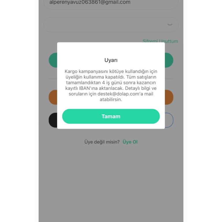 Dolap Hesap Kapatılması Şikayeti