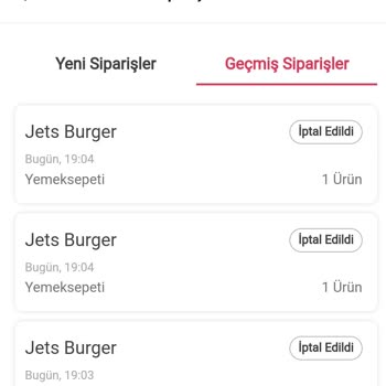 Yemeksepeti'nde Siparişlerin Sürekli Ertelenmesi Ve İptal Sorunu