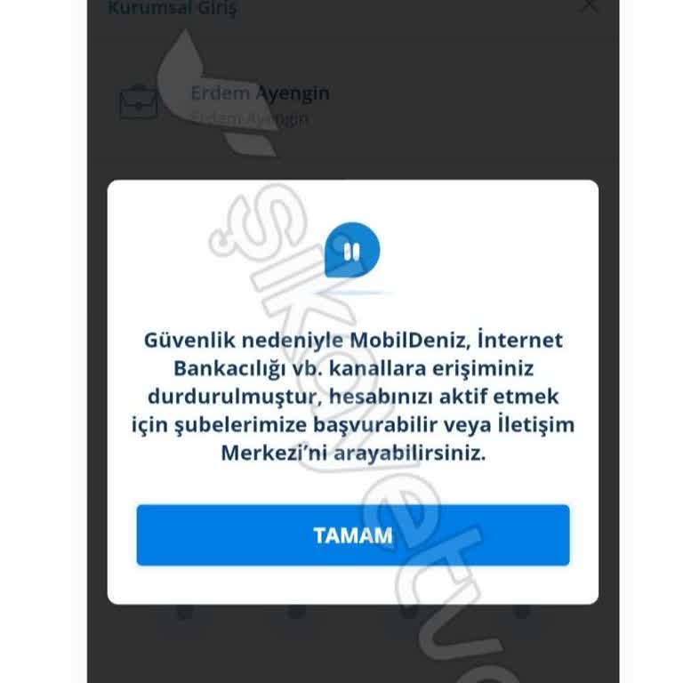 Denizbank İnternet Bank Güvenlik Giriş Sıkıntısı