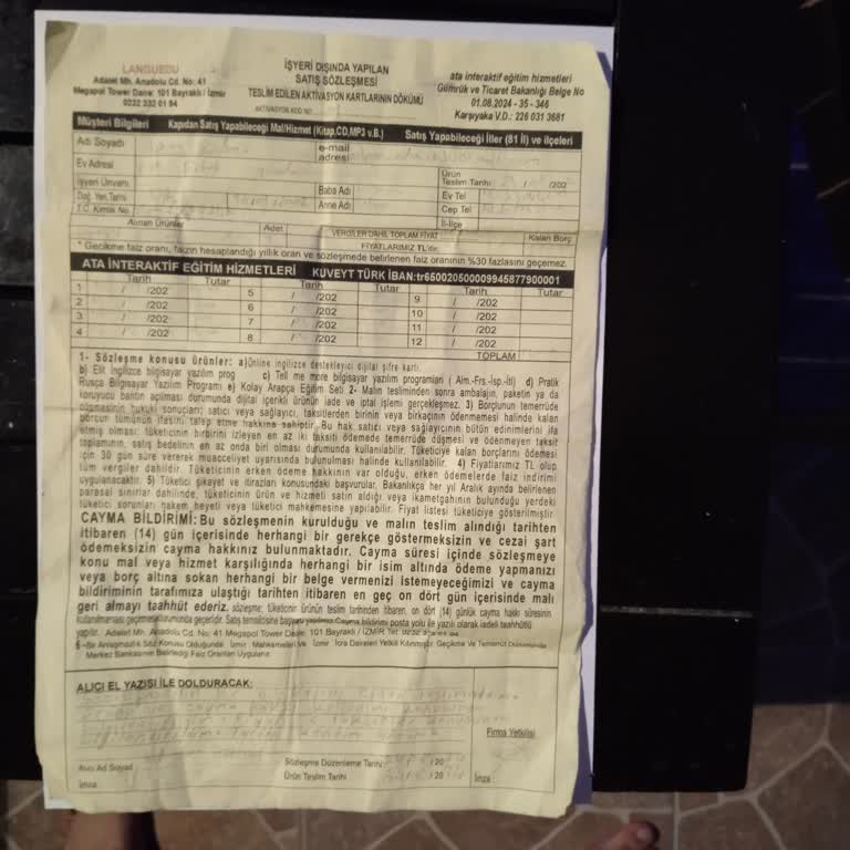 Ata İnteraktif Eğitim Hizmetleri Yanıltıcı Ve Aldatmaya Yönelik Beyan