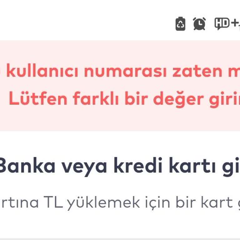 Masterpass Bu Kullanıcı Numarası Zaten Mevcut Hatası