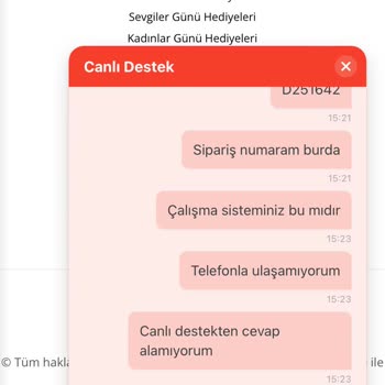 Salonbitkileri.com İletilmeyen Sipariş Dikkat