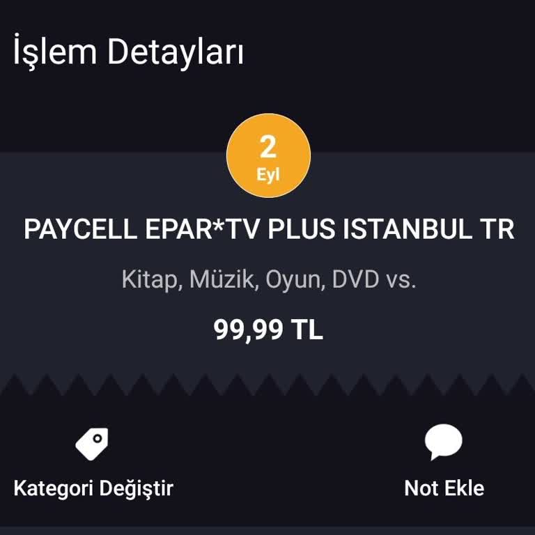 Paycell Epar TV Kartımdan İzinsiz Para Çekti
