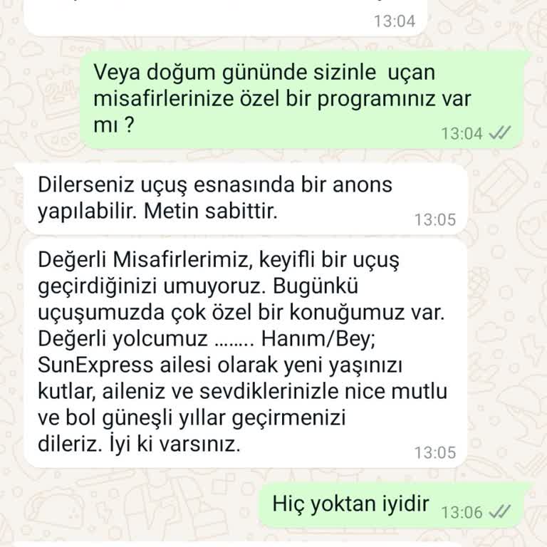 Sunexpress 'in Müşterisine Verdiği Değer