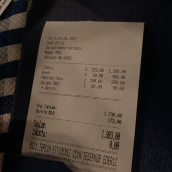 Lakerda Balık Fazla Ürün, Servis Ücreti, Fiyat Değişikliği