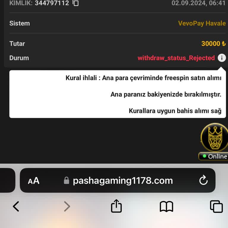 PashaGaming Casino Sitesinde Bakiyem Kayboldu