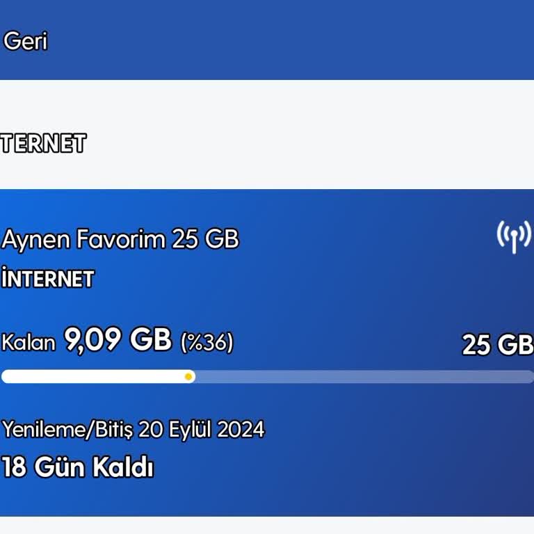 Turkcell İnternet Hızı ve Paket Tüketim Sorunu