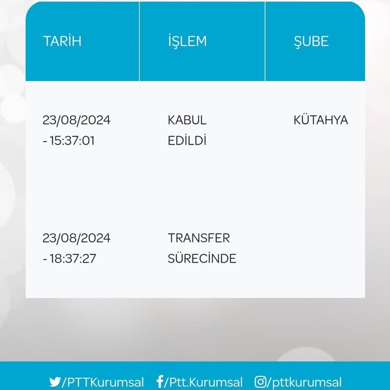 PTT Kargomu Kaybetti