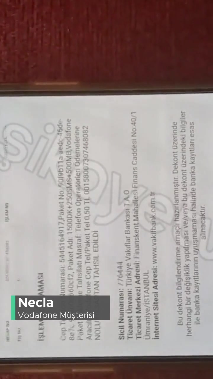 Vodafone Kolay Paket Yüklemesi videonun kapak resmi