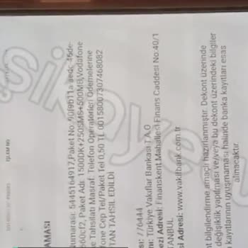 Vodafone Kolay Paket Yüklemesi