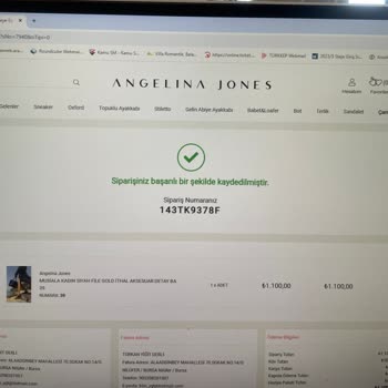 Angelina Jones Sipariş İptal Sonrası Ücret İadesi Gerçekleşmiyor!