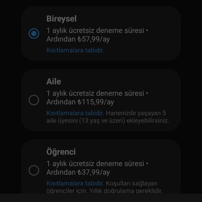 Youtube.com Premium Üyeliği Alamıyorum