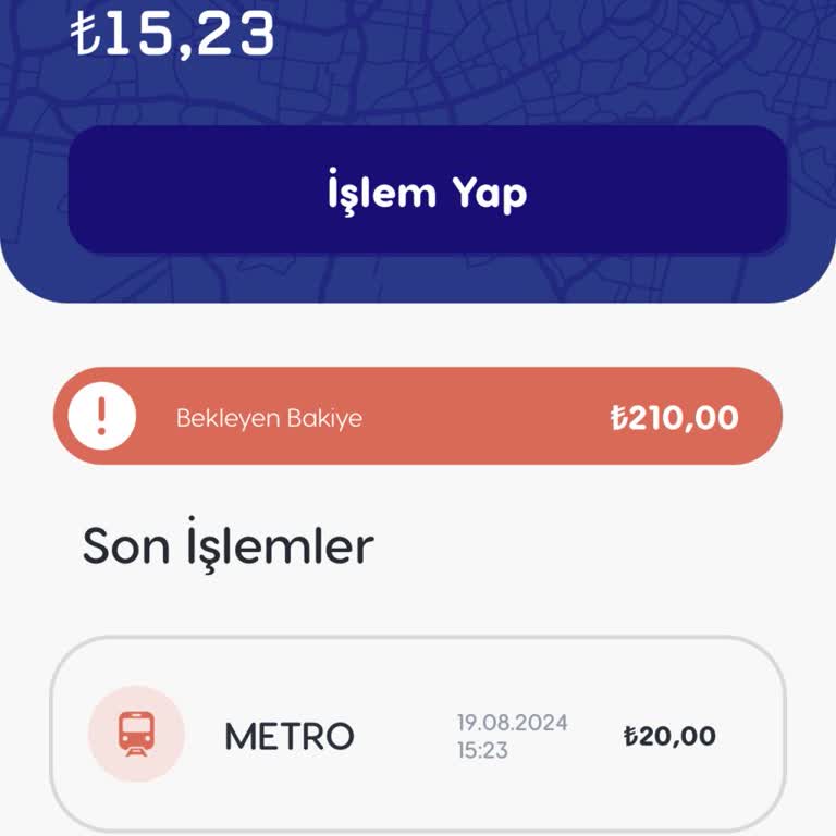 BURULAŞ Param Çekildi Karta Yüklenmedi
