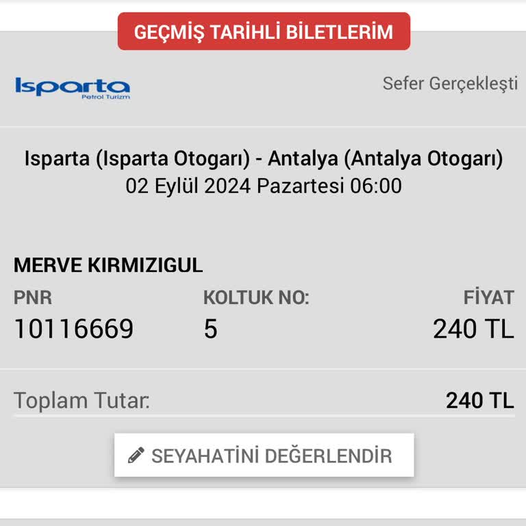 Isparta Petrol Turizm Otobüs Saati Ve Hizmet Kalitesi Sorunu Yaşadım