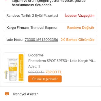 Dermokozmetika Bozuk Ürün Gönderdi