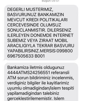 Ziraat Bankası ATM Eksik Para Verdi