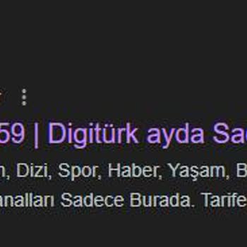 Digiturk Google Arama Yanıltması