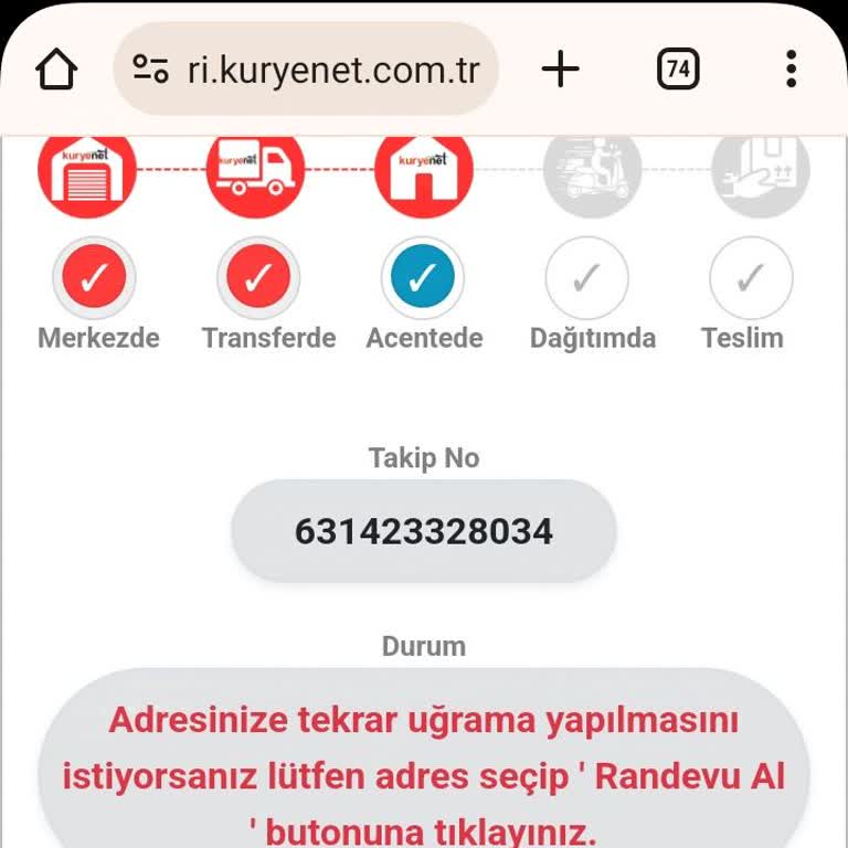 Kuryenet Acil Dönüş Kartım Teslim Edilsin Lütfen